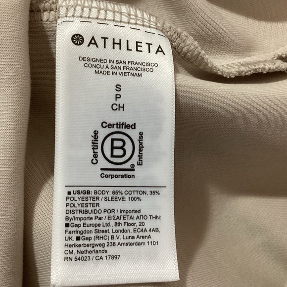 Athleta Harlow Hybrid Tee Size Small - Picture 10 of 11